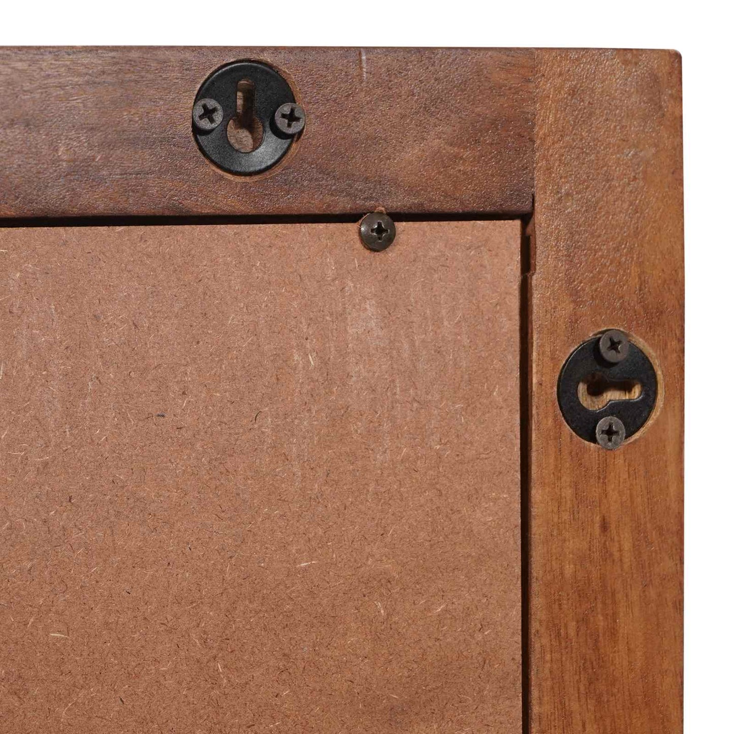 Baderomsspeil med speil Acacia Brun Finish 50 x 70 x 2,5 cm
