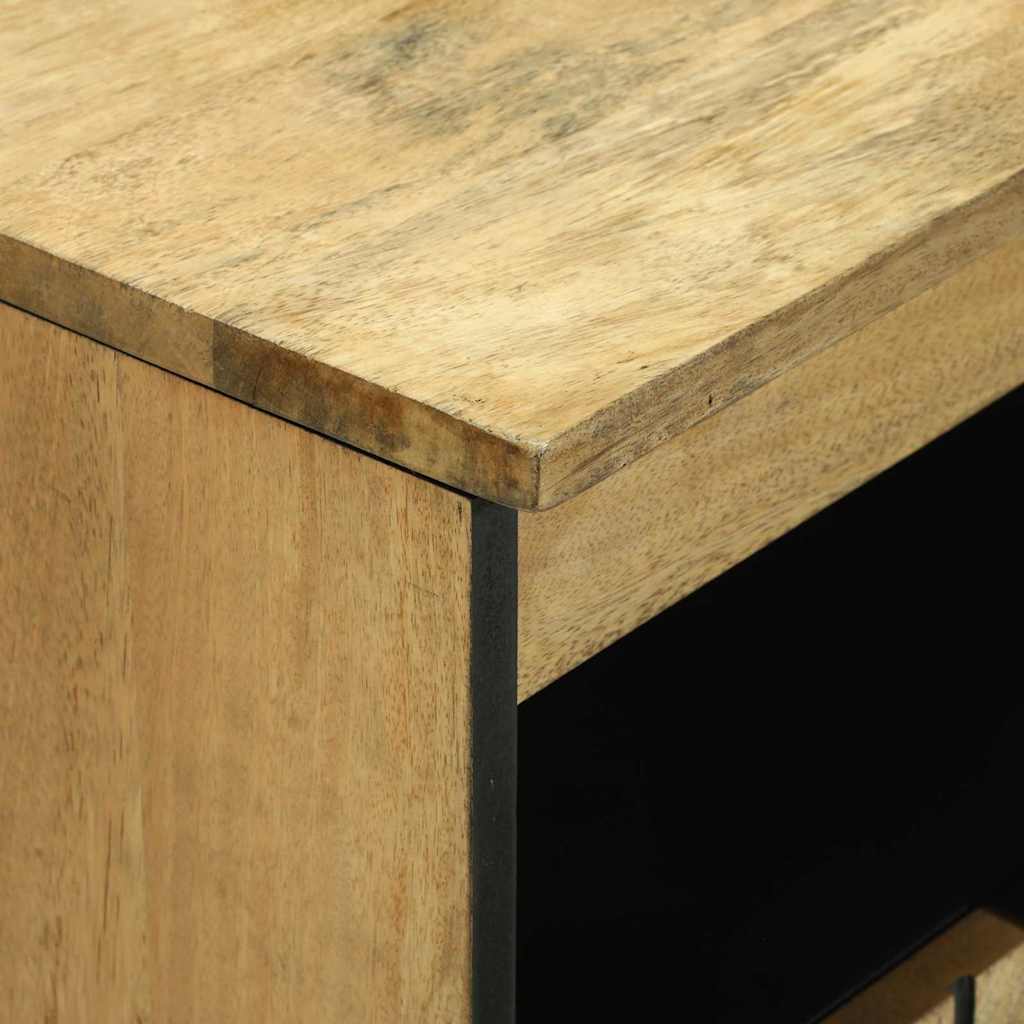 Skap med skuff Brun 60 x 33 x 75 cm heltre mango