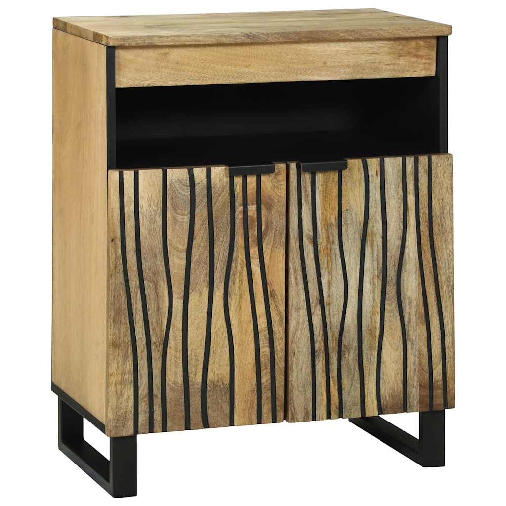 Skap med skuff Brun 60 x 33 x 75 cm heltre mango
