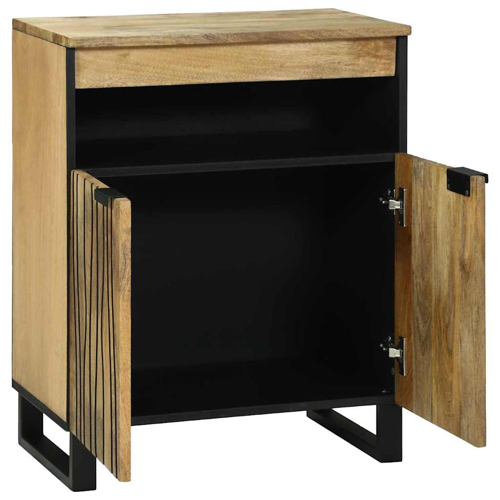 Skap med skuff Brun 60 x 33 x 75 cm heltre mango