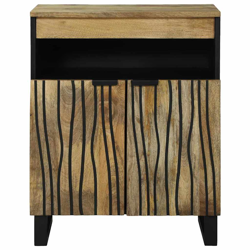 Skap med skuff Brun 60 x 33 x 75 cm heltre mango