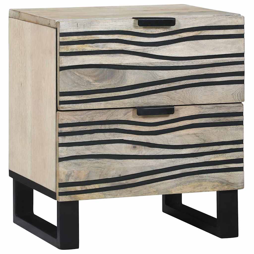 Nattbordskap Hvit 40 x 33 x 46 cm Konstruert tre