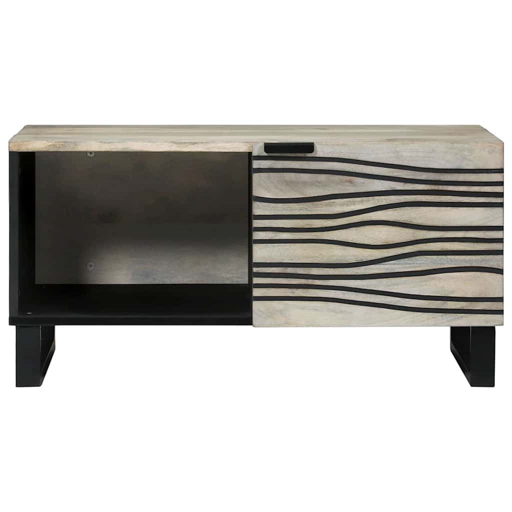 Kaffebord Hvit 80 x 50 x 40 cm Konstruert tre