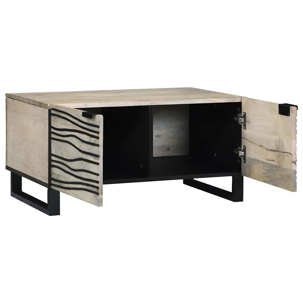 Kaffebord Hvit 80 x 50 x 40 cm Konstruert tre