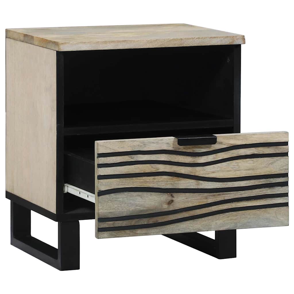 Nattbordskap Hvit 40 x 33 x 46 cm Konstruert tre