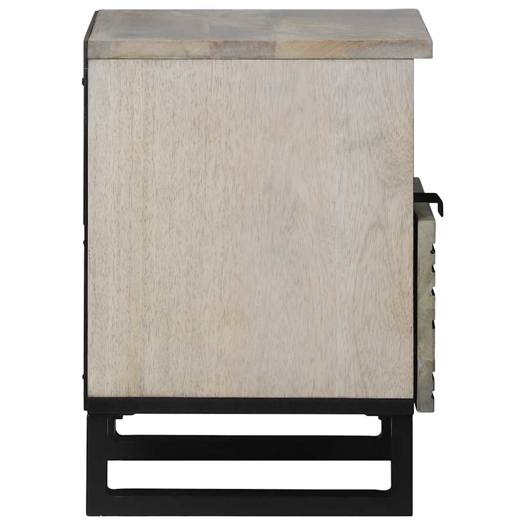 Nattbordskap Hvit 40 x 33 x 46 cm Konstruert tre