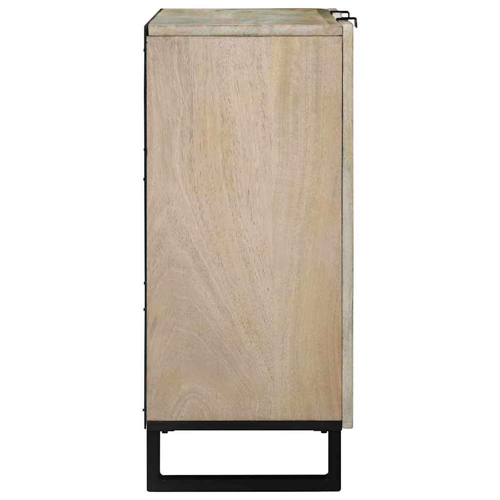 Skap Hvit 90 x 33 x 75 cm heltre mango