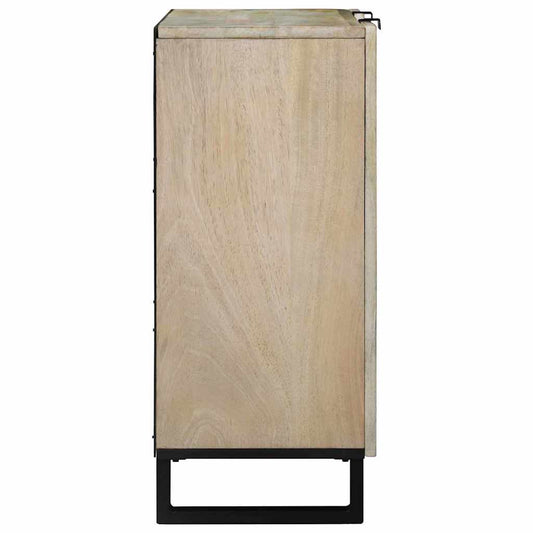 Skap Hvit 90 x 33 x 75 cm heltre mango