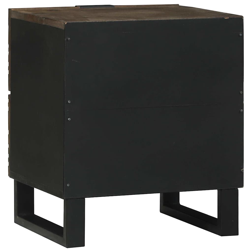 Nattbordskap med skuff Valnøtt 40 x 33 x 46 cm heltre mango