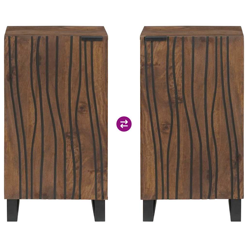 Serviesskap Brun 40 x 33 x 75 cm heltre mango
