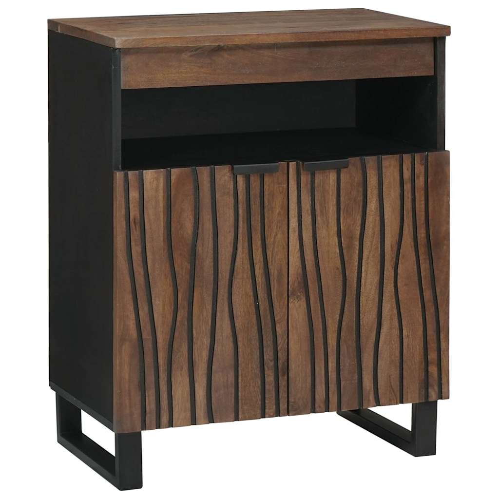 Skap med skuff Brun 60 x 33 x 75 cm heltre mango
