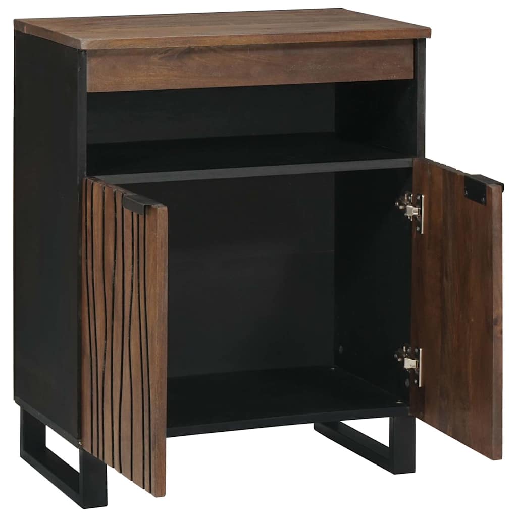 Skap med skuff Brun 60 x 33 x 75 cm heltre mango