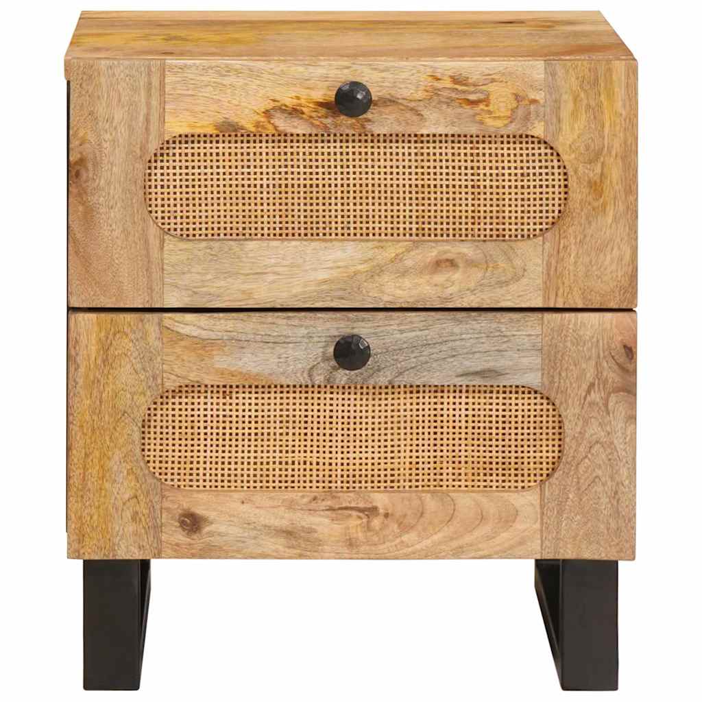 Nattbordskap Naturlig 40 x 33 x 46 cm Massiv mango tre