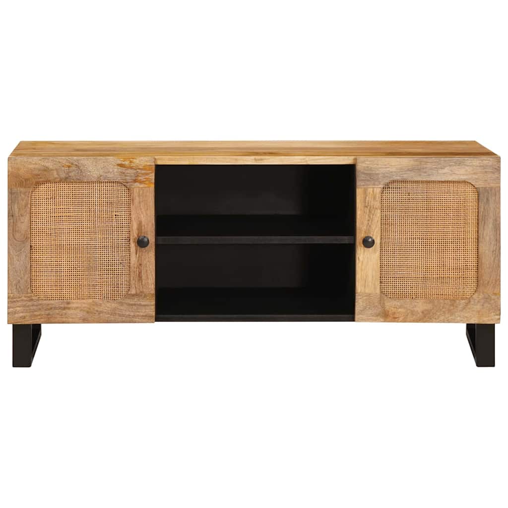 TV-skap med hylle Brun 105 x 33 x 46 cm Massiv mango tre