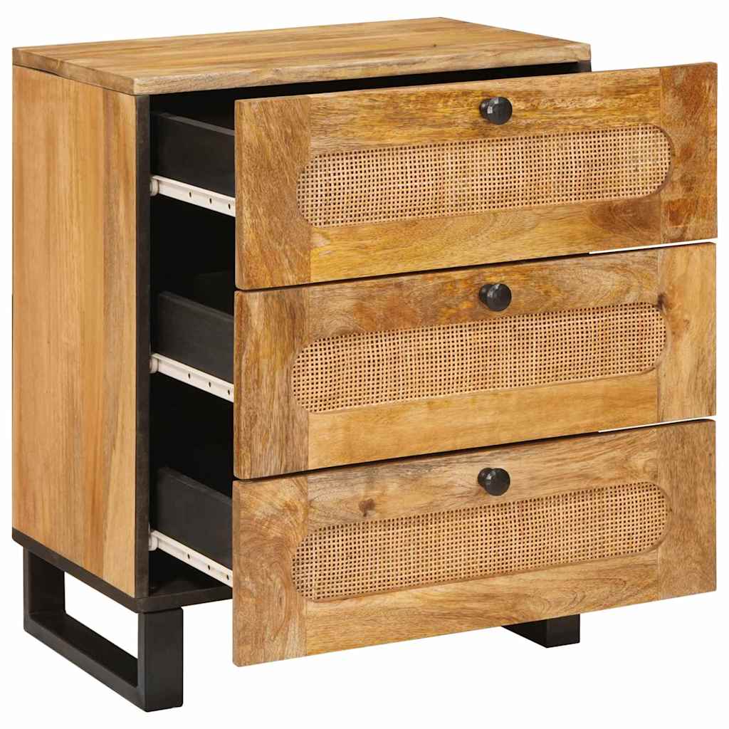 Nattbordskap Naturlig 50 x 33 x 62 cm Massiv mango tre