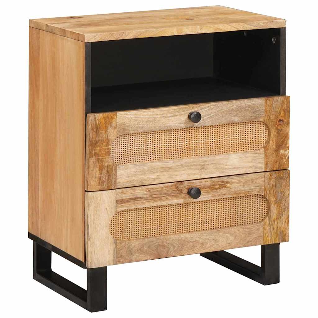 Nattbordskap Naturlig 50 x 33 x 62 cm Massiv mango tre