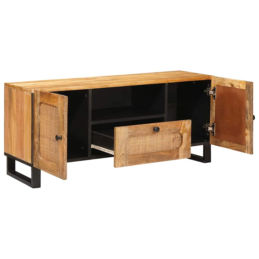 TV-skap med skuff Brun 105 x 33 x 46 cm Massiv mango tre