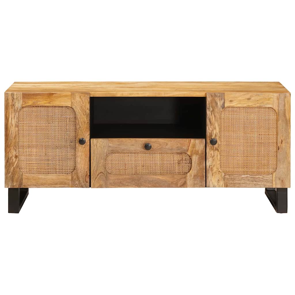 TV-skap med skuff Brun 105 x 33 x 46 cm Massiv mango tre