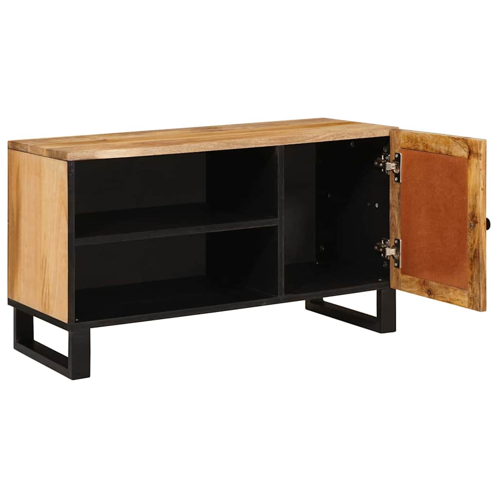 TV-skap med lagring Brun 80 x 33 x 46 cm Massiv mango tre