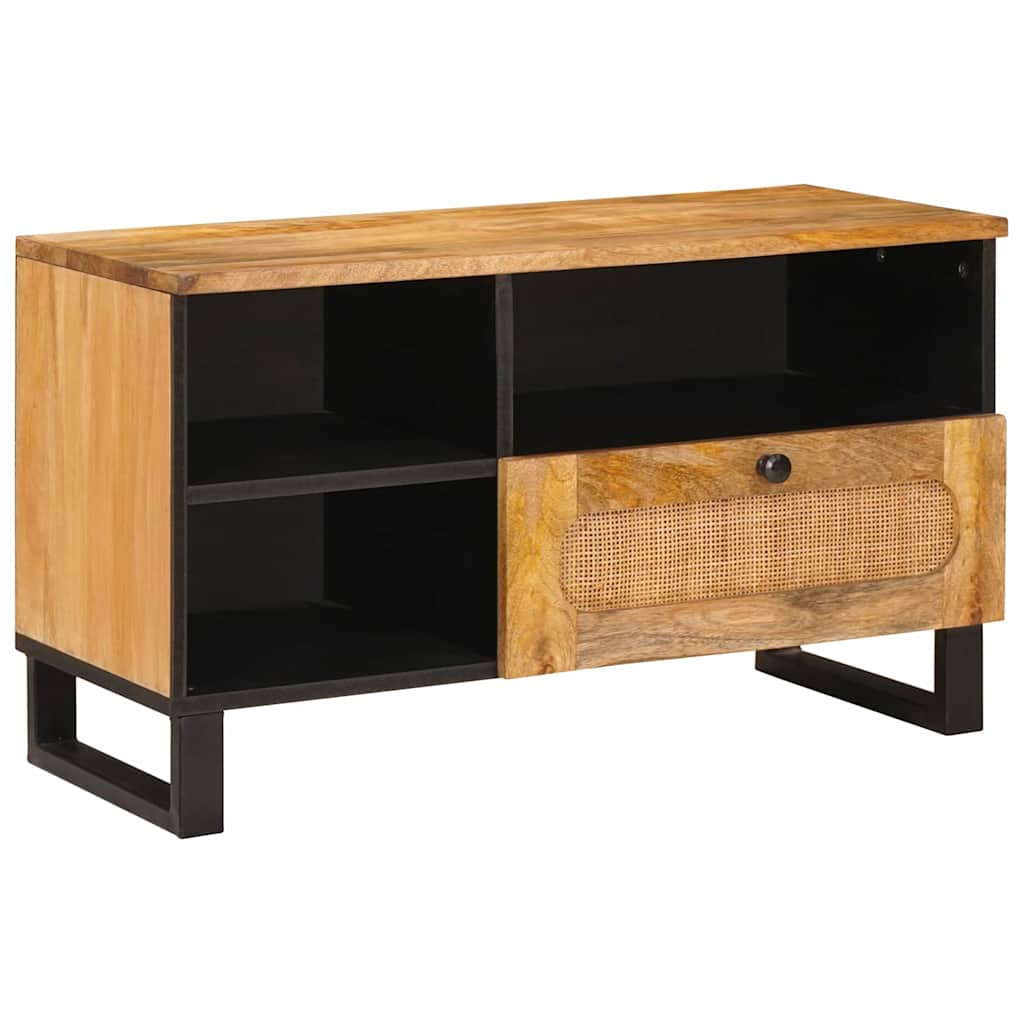 TV-skap med skuff Brun 80 x 33 x 46 cm Massiv mango tre