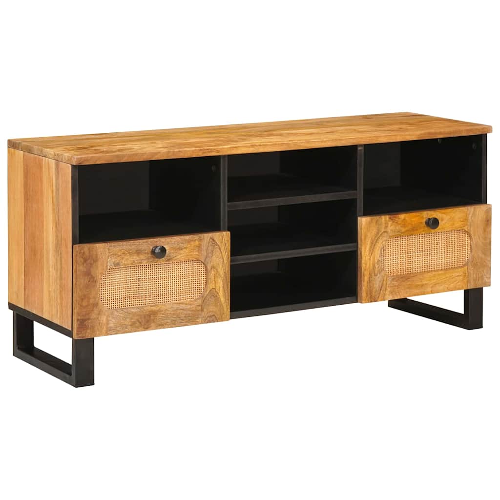 TV-skap med skuff Brun 100 x 33 x 46 cm Massiv mango tre