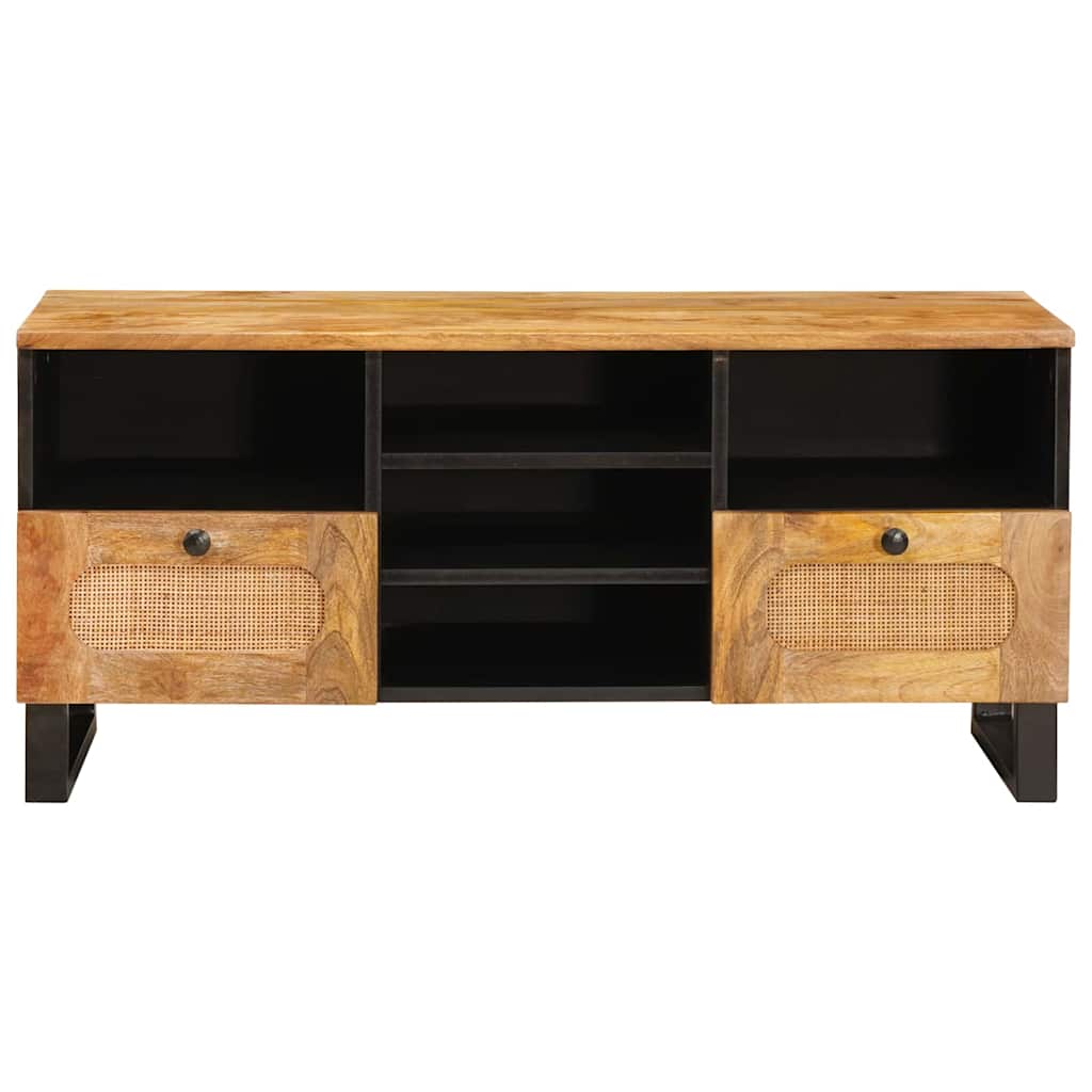 TV-skap med skuff Brun 100 x 33 x 46 cm Massiv mango tre