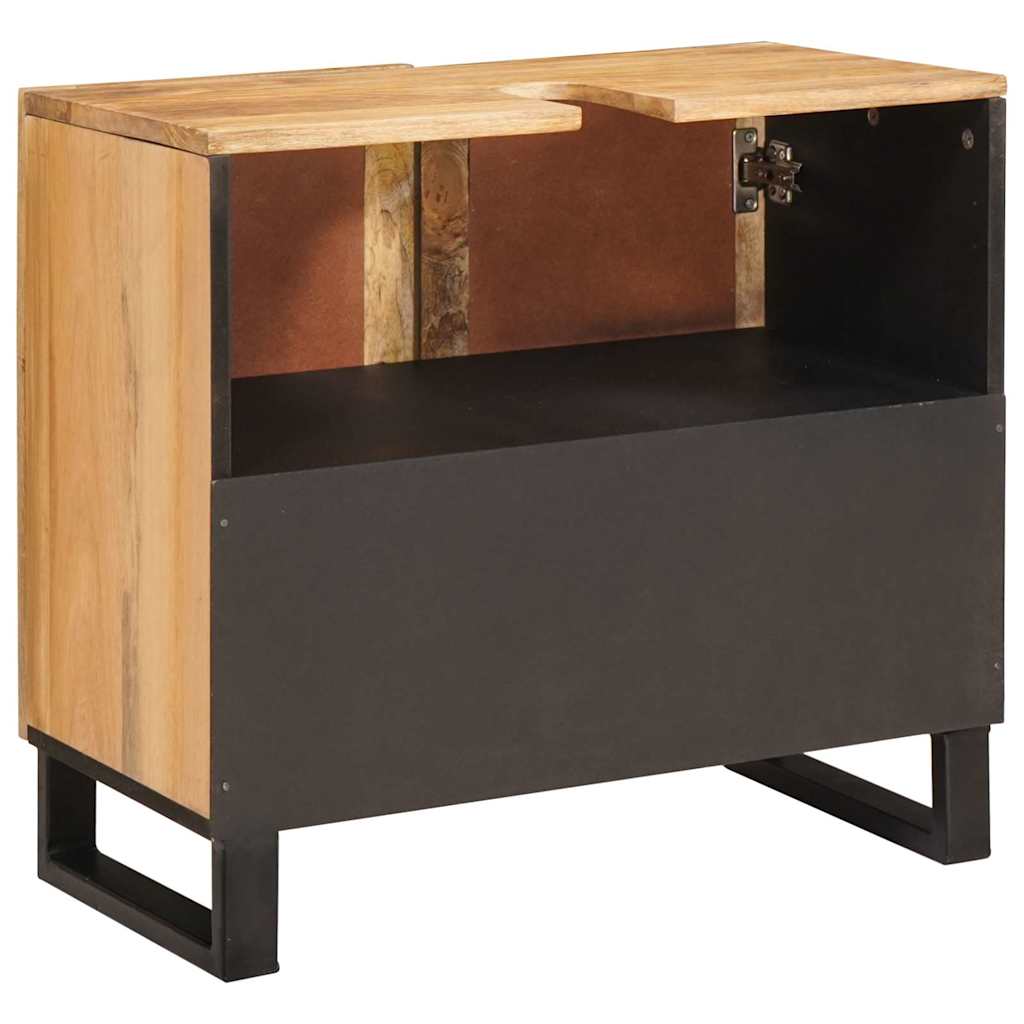Baderomsvaskeskap med dør Brun 62 x 33 x 58 cm Massiv mango tre