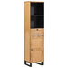 Baderomsskap med hylle Brun 38 x 33 x 160 cm Massiv mango tre