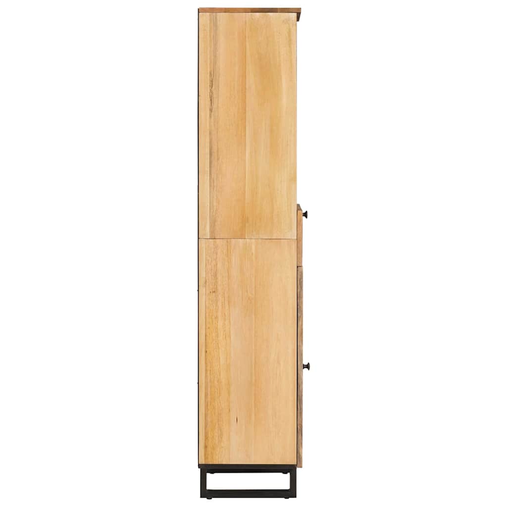 Baderomsskap med hylle Brun 38 x 33 x 160 cm Massiv mango tre