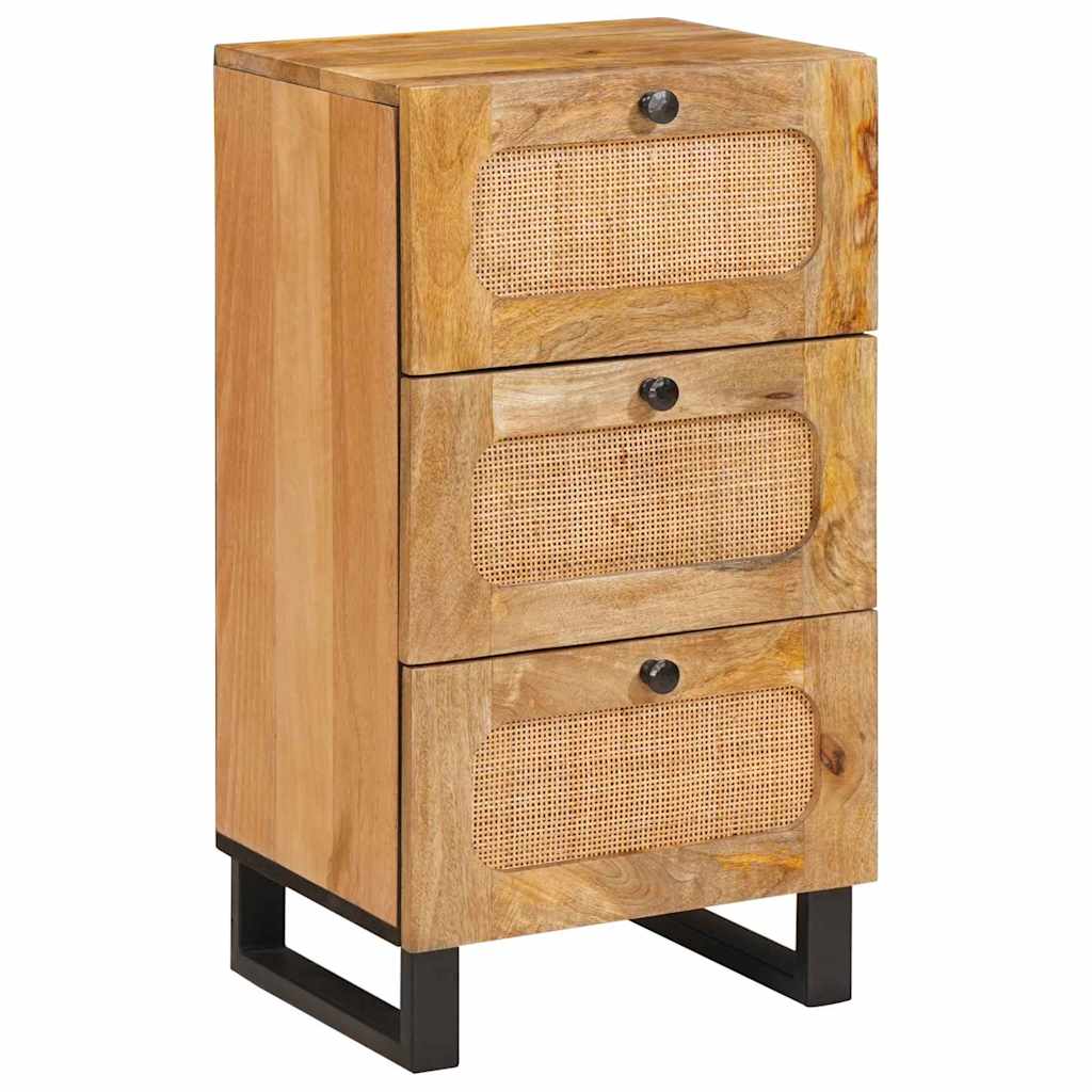 Serviesskap med skuff Brun 40 x 33 x 75 cm Massiv mango tre
