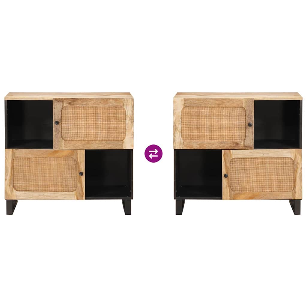 Serviesskap Brun 80 x 33 x 75 cm Massiv mango tre