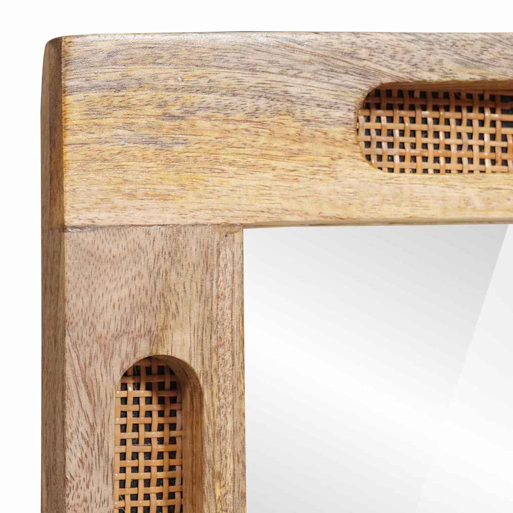 Baderomsspeil med speil Brun 50 x 2,5 x 70 cm Massiv mango tre