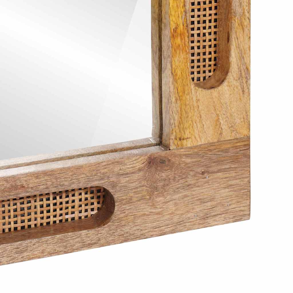 Baderomsspeil med speil Brun 50 x 2,5 x 70 cm Massiv mango tre