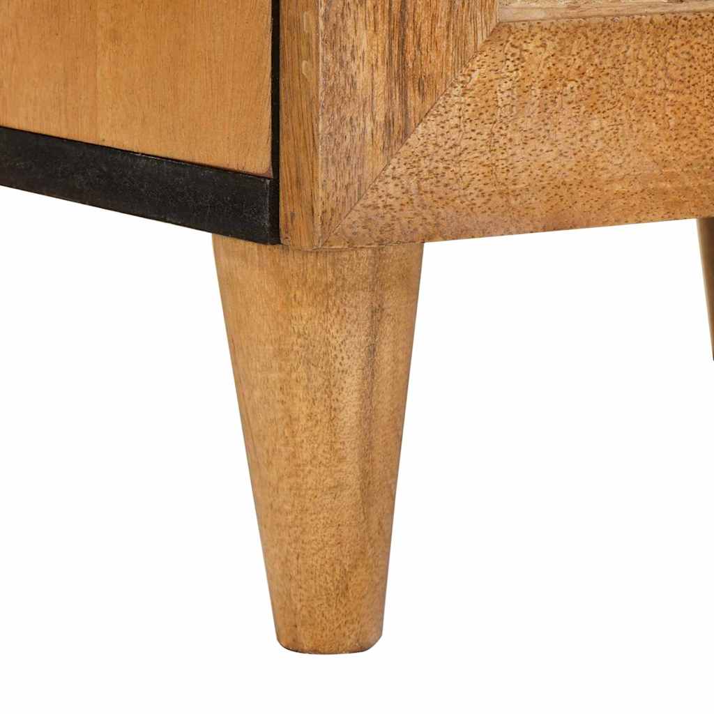 Nattbordskap 2 pcs Lys Brun 40 x 33 x 46 cm Konstruert tre