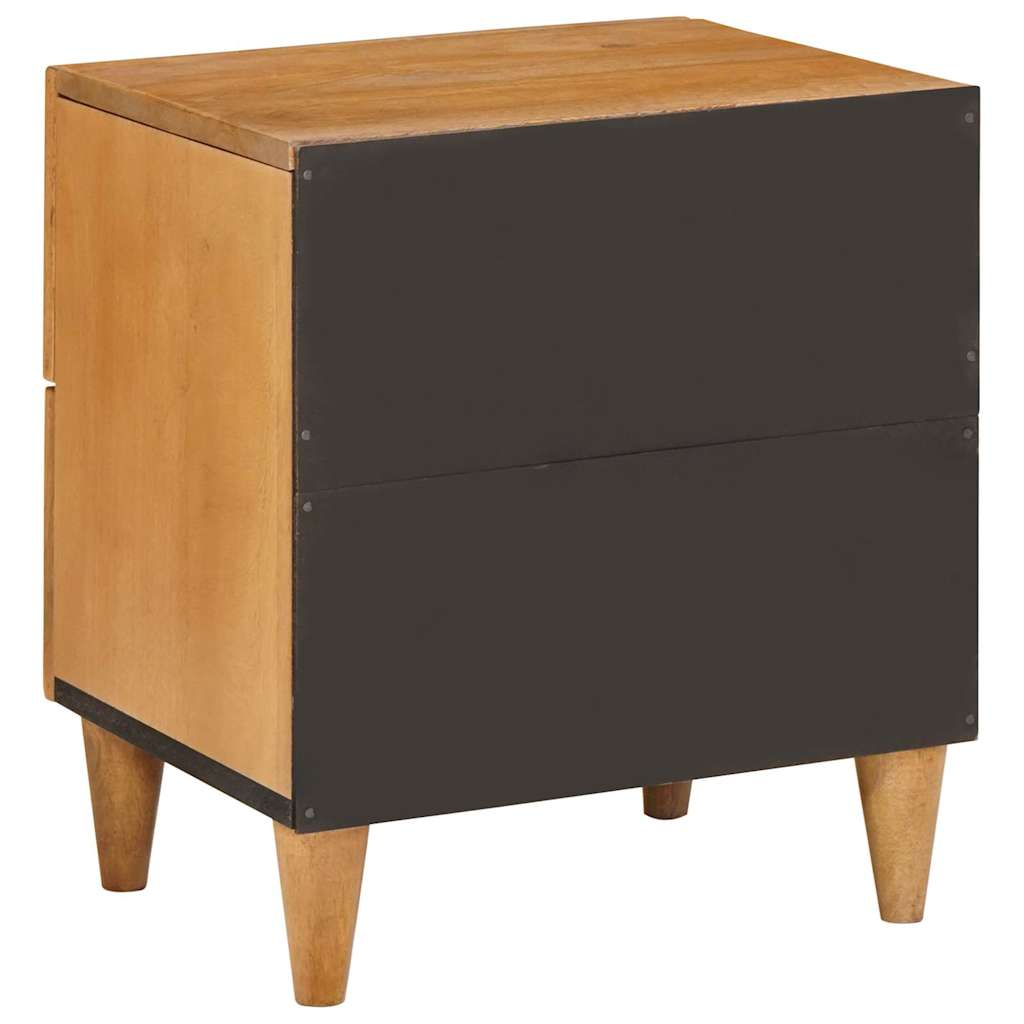 Nattbordskap 2 pcs Lys Brun 40 x 33 x 46 cm Konstruert tre