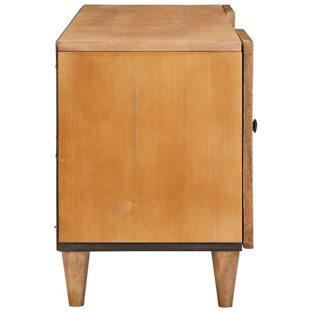 TV Enheter med hylle Lys Brun 105 x 33 x 46 cm Massiv mango tre