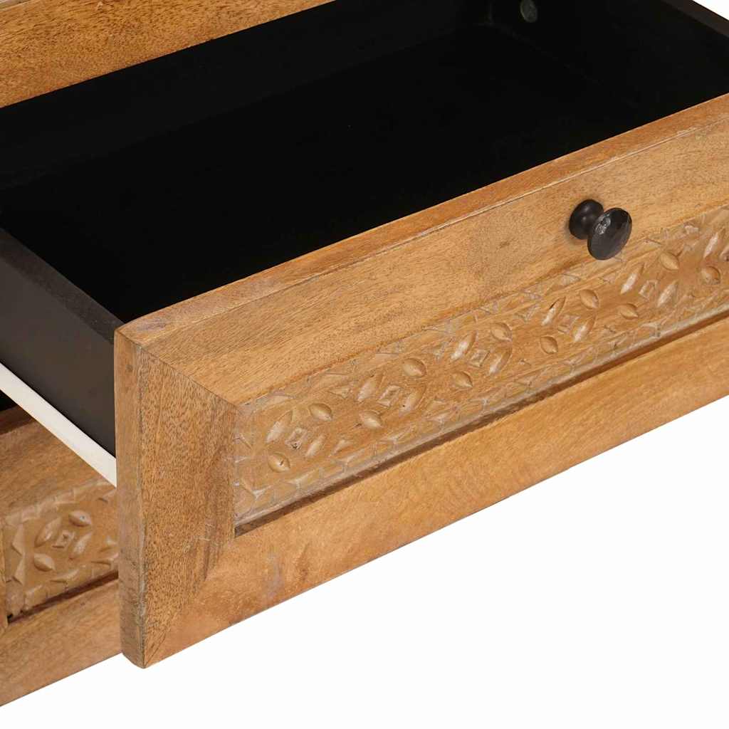 Nattbord med skuff Lysebrun 50 x 33 x 60 cm heltre mango