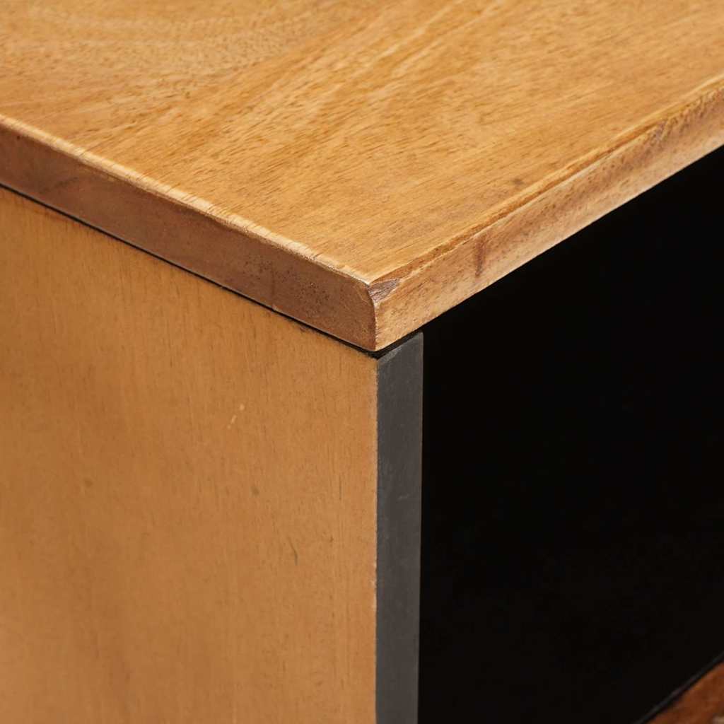 Nattbord med skuff Lysebrun 50 x 33 x 60 cm heltre mango