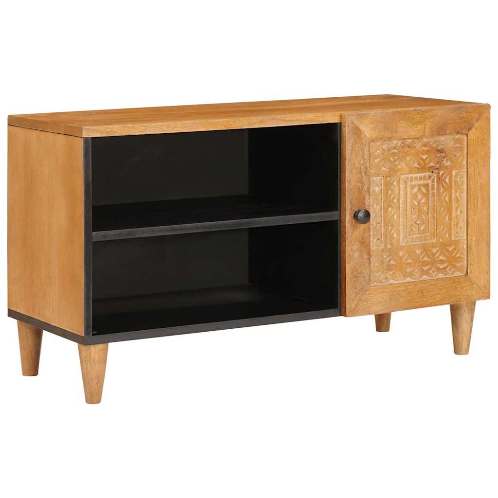 TV Enheter med hylle Lys Brun 80 x 33 x 46 cm Konstruert tre