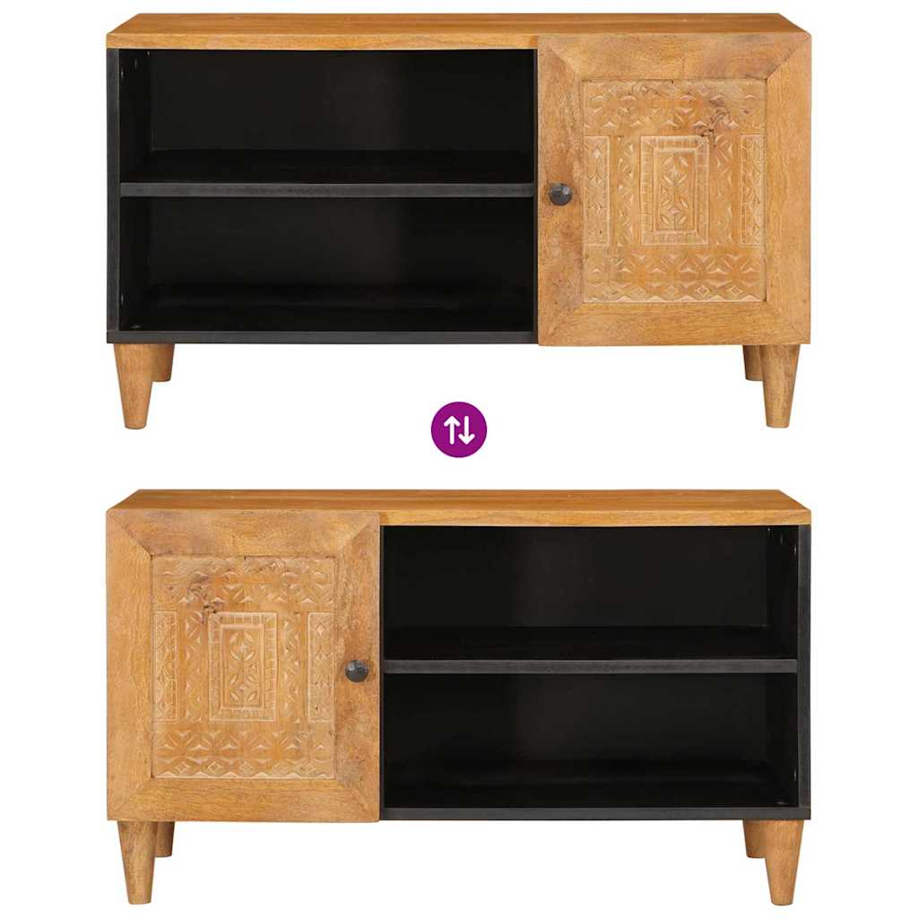 TV Enheter med hylle Lys Brun 80 x 33 x 46 cm Konstruert tre