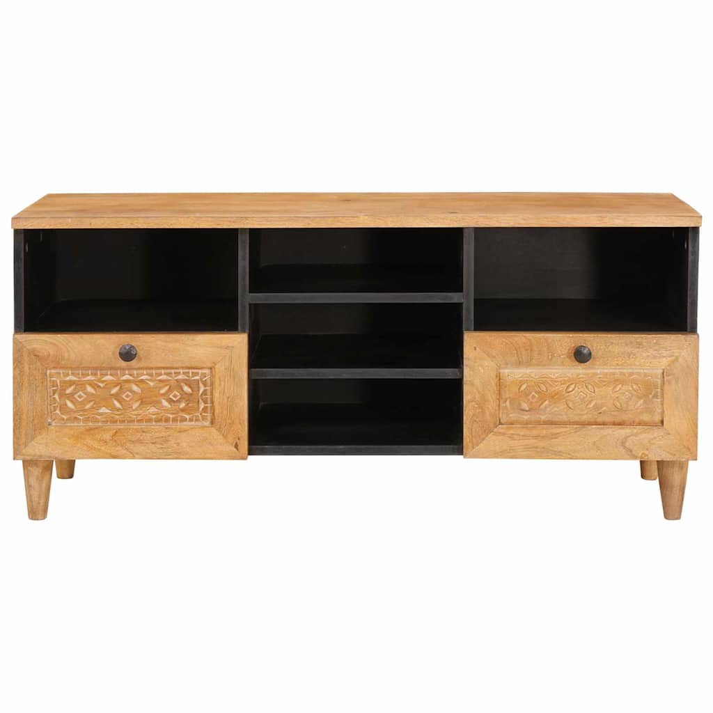 TV-skap med skuff med hylle 100 x 33 x 46 cm Massiv mango tre