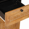 Baderomsskap Lysebrun 38 x 33.5 x 160 cm Massiv mangotre