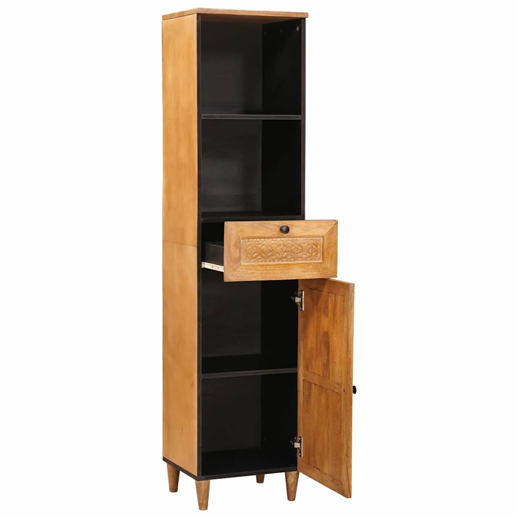 Baderomsskap Lysebrun 38 x 33.5 x 160 cm Massiv mangotre