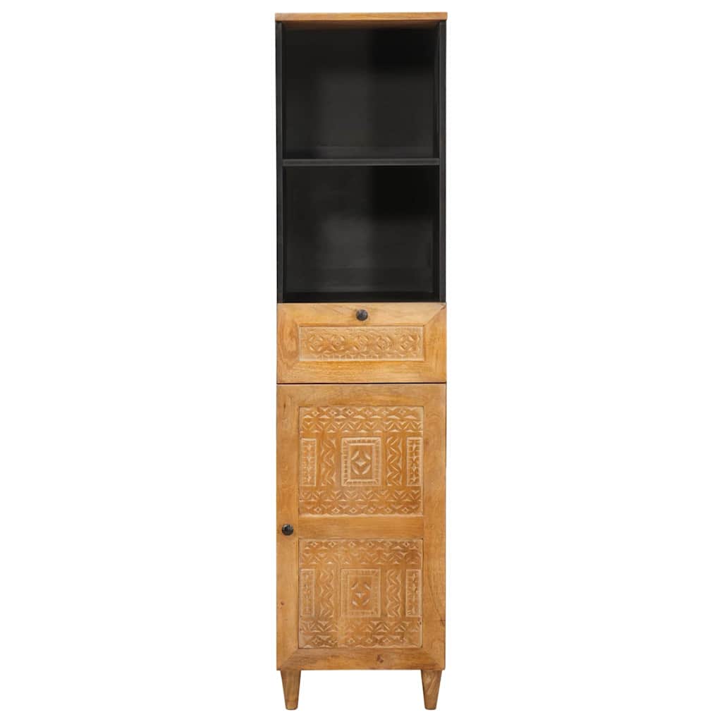 Baderomsskap Lysebrun 38 x 33.5 x 160 cm Massiv mangotre