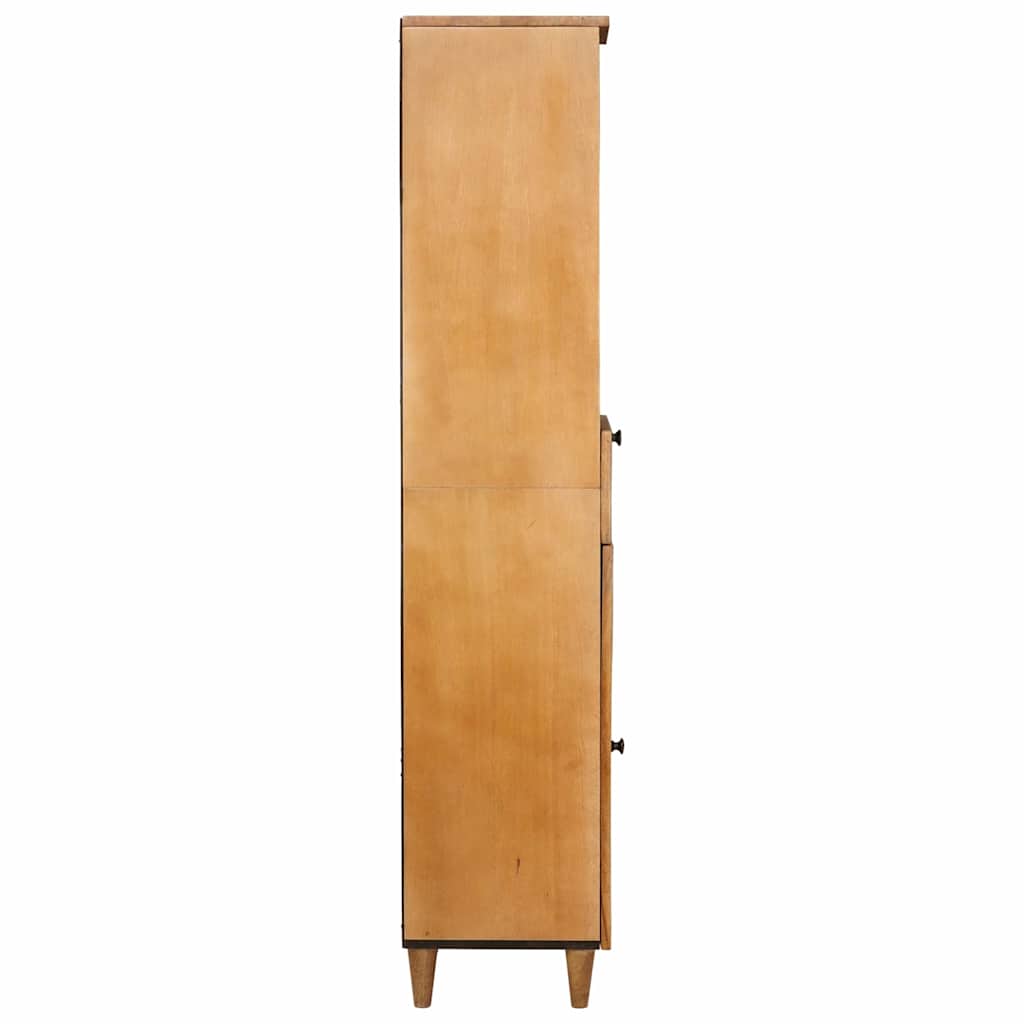 Baderomsskap med skuff Lys Brun 38 x 33 x 160 cm Konstruert tre