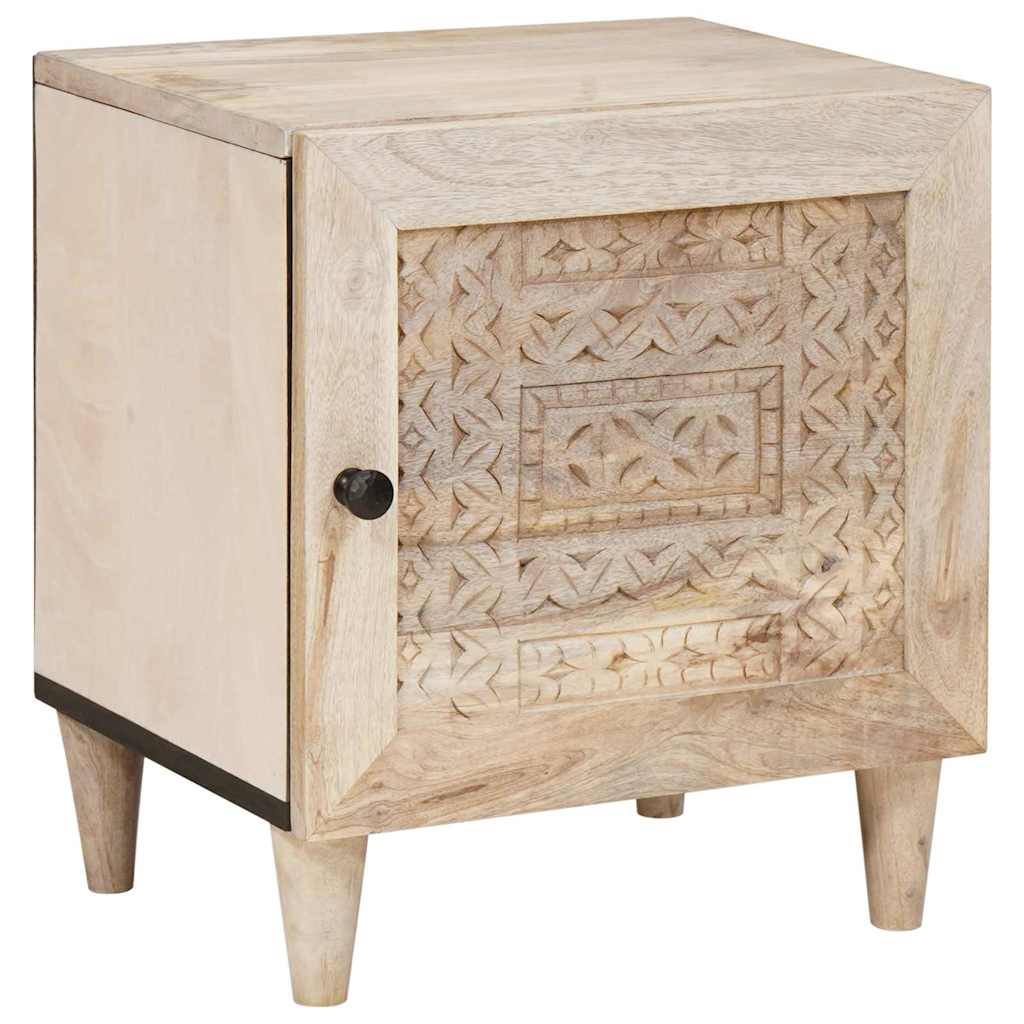 Nattbord Beige 40 x 33 x 46 cm heltre mango