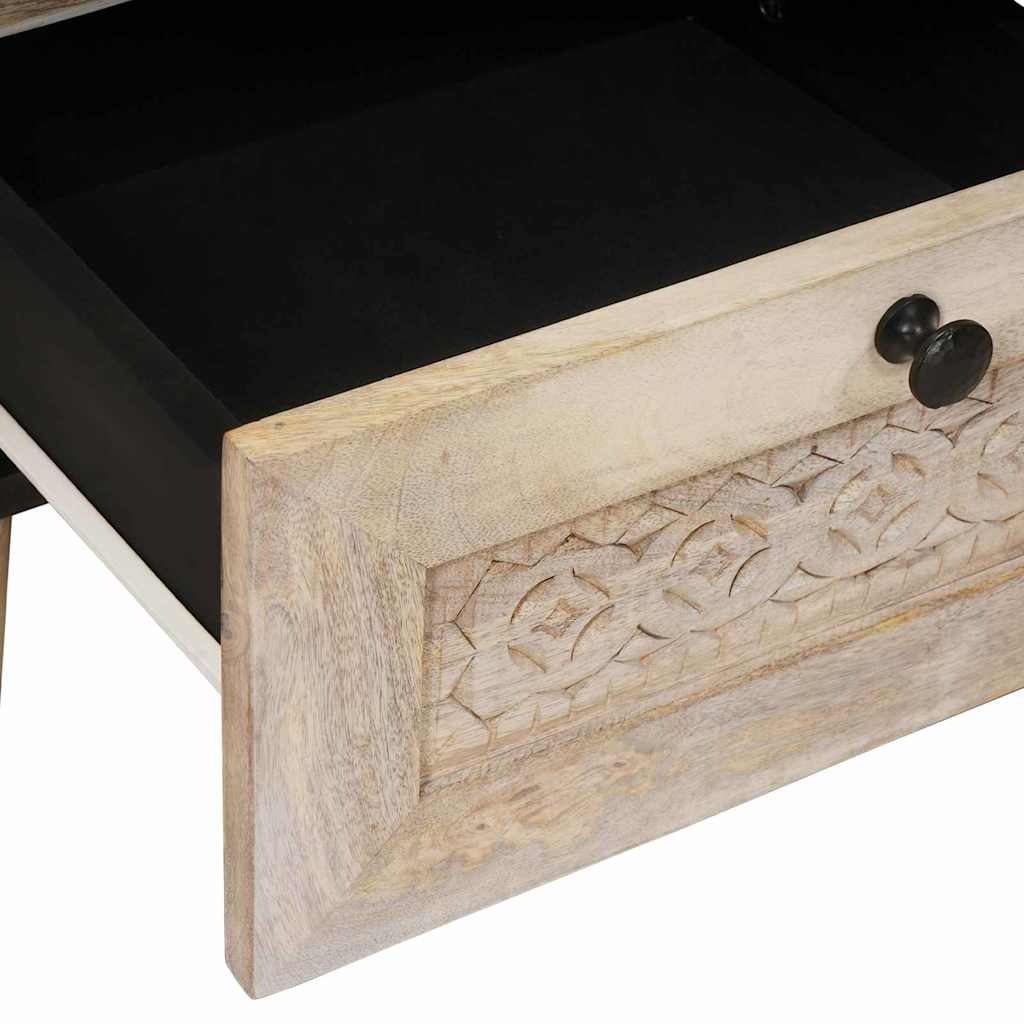 Nattbordskap Hvit 40 x 33 x 46 cm Konstruert tre