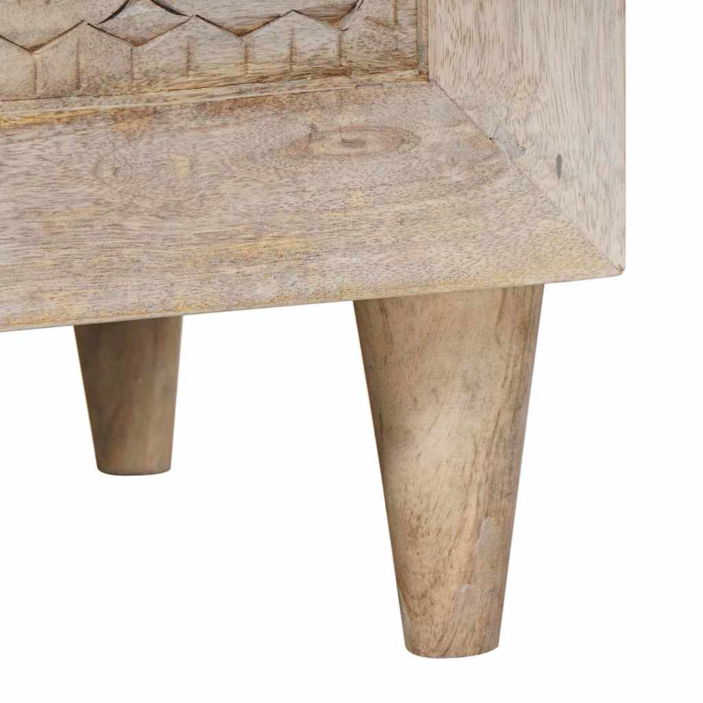 Nattbordskap Hvit 40 x 33 x 46 cm Konstruert tre