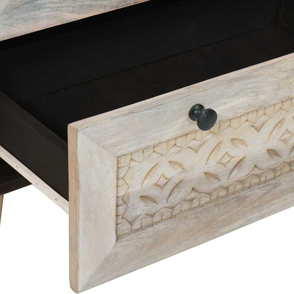 Serviesskap Hvit 60 x 33 x 75 cm heltre mango
