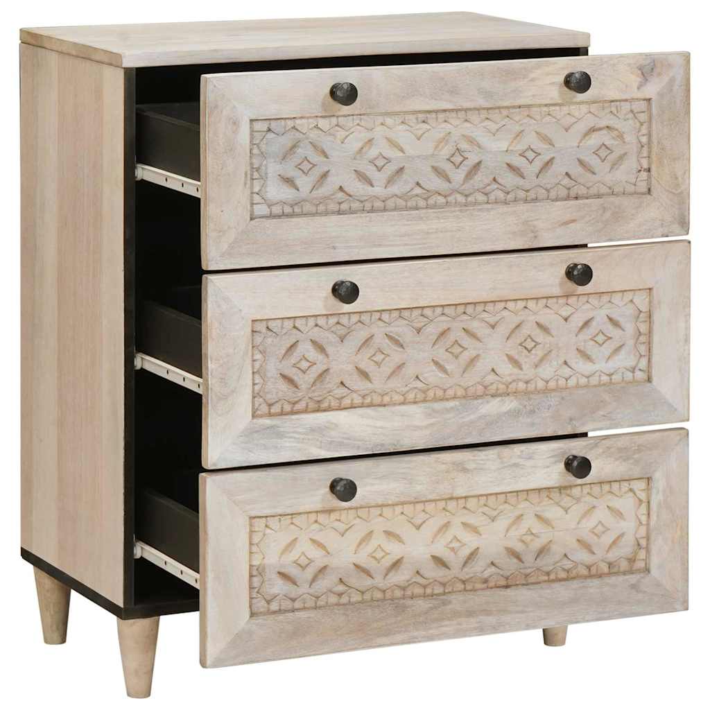 Serviesskap Hvit 60 x 33 x 75 cm heltre mango